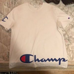 White champion tee